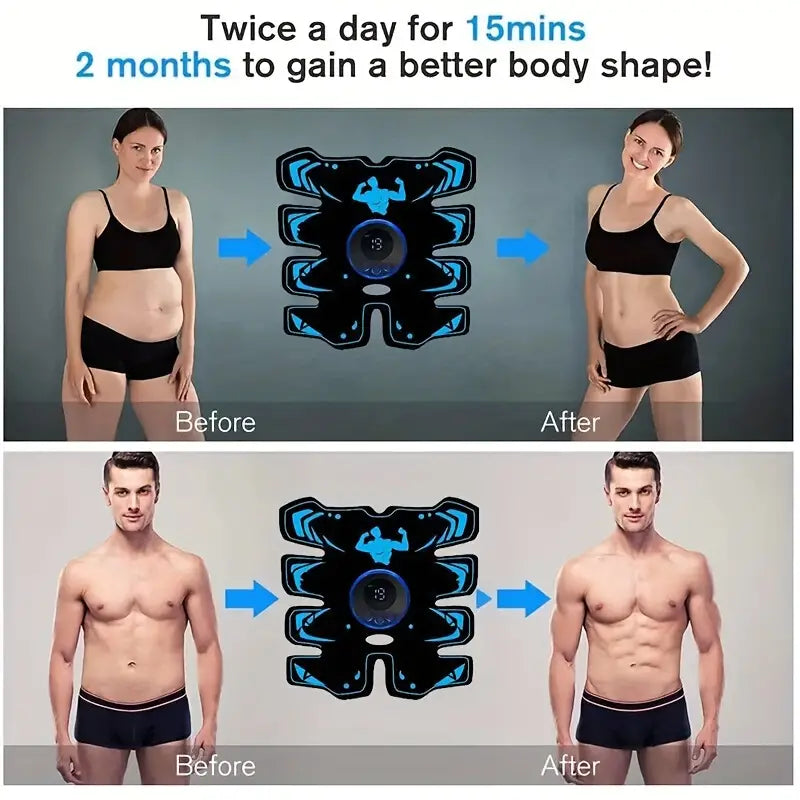 NNETM Abdominal Muscle Stimulator Trainer with 6 Modes and 19 Intensity Levels