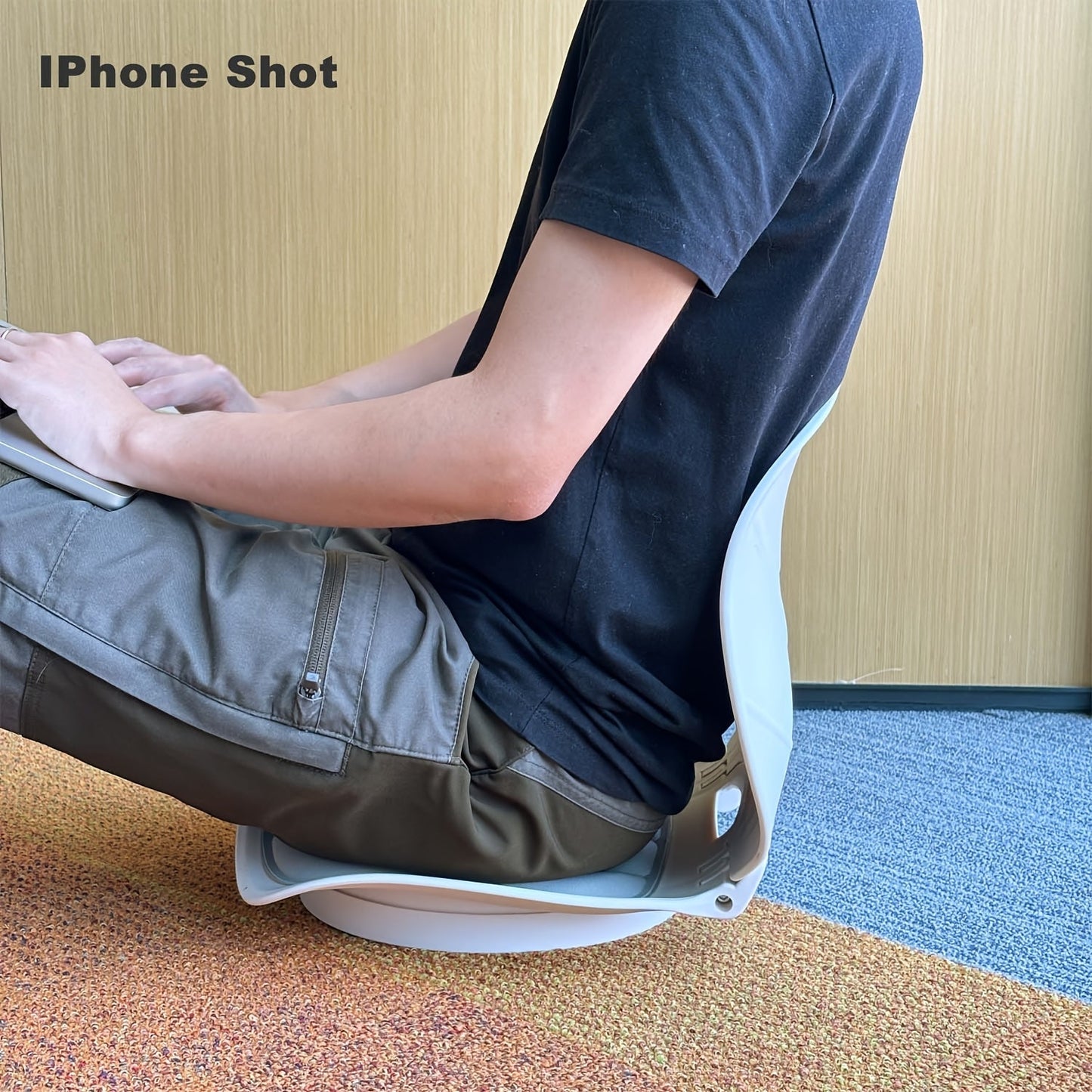NNETM Lumbar Support Cushion Folding Rotatable Back Pillow